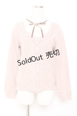 画像1: axes femme / ヨーク切替ニット M ピンク Y-25-11-26-047-AX-TO-SZ-ZY