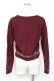 画像2: axes femme / メロディー刺繍カーディガン M ワイン Y-25-11-26-051-AX-TO-SZ-ZY (2)