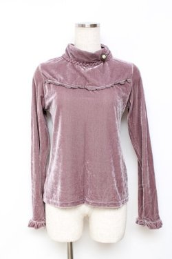 画像1: axes femme / ベロアプルオーバー M パープル Y-25-11-26-052-AX-TO-SZ-ZY