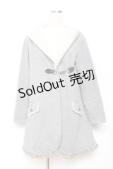 axes femme / ビットフードレースアカーディガン M グレー Y-25-11-26-056-AX-TO-SZ-ZY