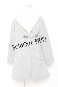 axes femme / ビットフードレースアカーディガン M グレー Y-25-11-26-056-AX-TO-SZ-ZY