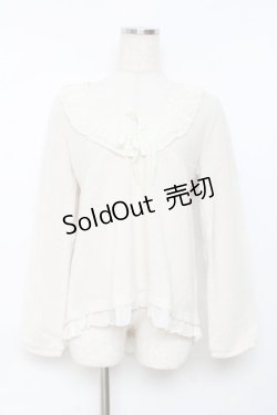 画像1: axes femme / ニットソーVネックプルオーバー M キナリ Y-25-11-26-058-AX-TO-SZ-ZY