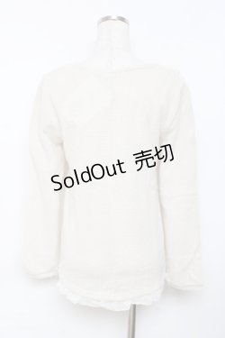 画像2: axes femme / ニットソーVネックプルオーバー M キナリ Y-25-11-26-058-AX-TO-SZ-ZY