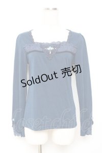 axes femme / レース重ね巻きバラインナー  紺 Y-25-11-26-060-AX-TO-SZ-ZY