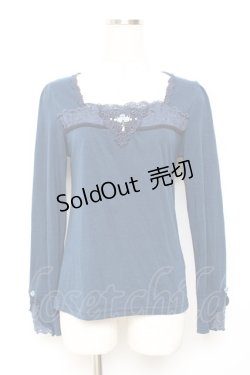 画像1: axes femme / レース重ね巻きバラインナー  紺 Y-25-11-26-060-AX-TO-SZ-ZY