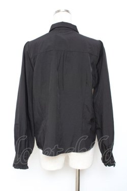 画像2: axes femme / 刺繍ネクタイ付ブラウス  黒 Y-25-11-26-063-AX-BL-SZ-ZY