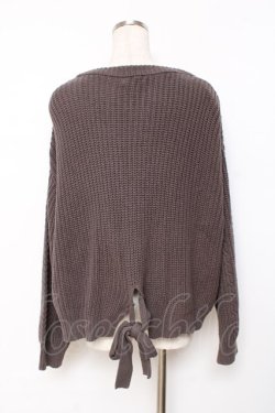画像2: axes femme / バックリボンニットカーデ  グレー Y-25-11-26-065-AX-TO-SZ-ZY