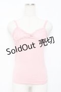 LIZ LISA / レース切替キャミソール M ピンク Y-25-11-26-066-LO-TO-SZ-ZY