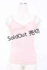 LIZ LISA / レース切替キャミソール M ピンク Y-25-11-26-066-LO-TO-SZ-ZY