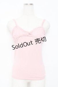 LIZ LISA / レース切替キャミソール M ピンク Y-25-11-26-066-LO-TO-SZ-ZY
