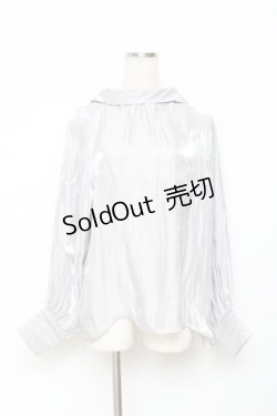 画像1: Moi-meme-Moitie / バックリボンブラウス F シルバー Y-25-11-26-067-MO-BL-SZ-ZY