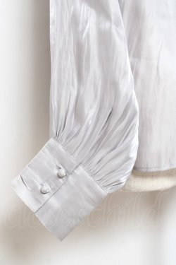 画像4: Moi-meme-Moitie / バックリボンブラウス F シルバー Y-25-11-26-067-MO-BL-SZ-ZY