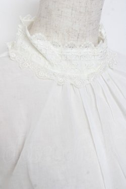 画像5: Moi-meme-Moitie / クロスアーチハイネック半袖ブラウス 2 ホワイト Y-25-11-26-068-MO-TO-SZ-ZY