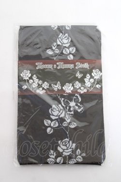 画像1: MorunxMuunaStoik / 「Rose thorn」オーバーニーソックス  黒 Y-25-11-26-010-EL-ZA-SZ-ZY