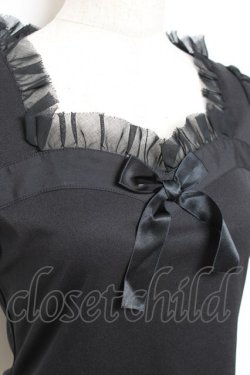 画像5: Moi-meme-Moitie / フリルリボンカットソー 2 ブラック Y-25-11-26-072-MO-TO-SZ-ZY