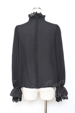 画像2: Moi-meme-Moitie / クロスアーチピンタックブラウス 2 ブラック Y-25-11-26-073-MO-BL-SZ-ZY