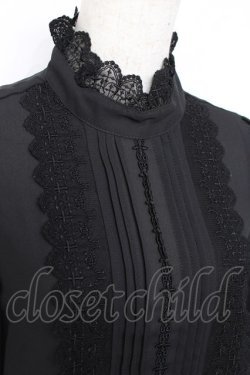 画像4: Moi-meme-Moitie / クロスアーチピンタックブラウス 2 ブラック Y-25-11-26-073-MO-BL-SZ-ZY