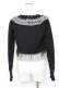 画像2: Moi-meme-Moitie / レースフリルニットボレロ 2 ブラック×ホワイト Y-25-11-26-074-MO-TO-SZ-ZY (2)