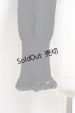 画像4: Moi-meme-Moitie / レースフリルニットボレロ 2 ブラック×ホワイト Y-25-11-26-074-MO-TO-SZ-ZY