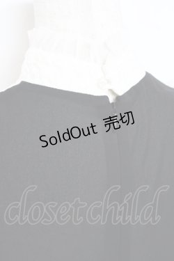 画像3: Moi-meme-Moitie / ハイネックレースブラウス M ブラック×ホワイト Y-25-11-26-075-MO-BL-SZ-ZY