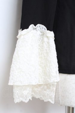 画像4: Moi-meme-Moitie / ハイネックレースブラウス M ブラック×ホワイト Y-25-11-26-075-MO-BL-SZ-ZY