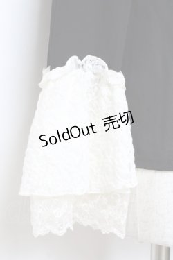 画像4: Moi-meme-Moitie / ハイネックレースブラウス M ブラック×ホワイト Y-25-11-26-075-MO-BL-SZ-ZY