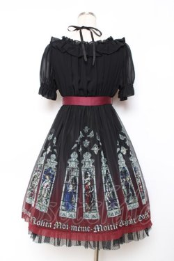 画像3: Moi-meme-Moitie / ステンドグラスプリントシフォンワンピース 2 ブラック×レッド Y-25-11-26-078-MO-OP-SZ-ZY