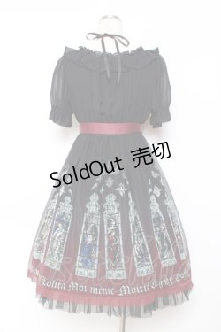 画像3: Moi-meme-Moitie / ステンドグラスプリントシフォンワンピース 2 ブラック×レッド Y-25-11-26-078-MO-OP-SZ-ZS