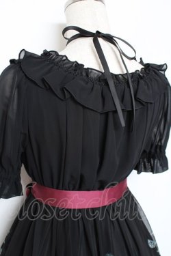 画像4: Moi-meme-Moitie / ステンドグラスプリントシフォンワンピース 2 ブラック×レッド Y-25-11-26-078-MO-OP-SZ-ZY