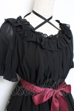 画像5: Moi-meme-Moitie / ステンドグラスプリントシフォンワンピース 2 ブラック×レッド Y-25-11-26-078-MO-OP-SZ-ZY