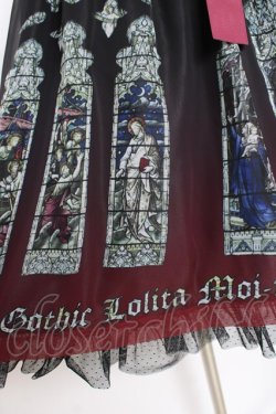 画像6: Moi-meme-Moitie / ステンドグラスプリントシフォンワンピース 2 ブラック×レッド Y-25-11-26-078-MO-OP-SZ-ZY