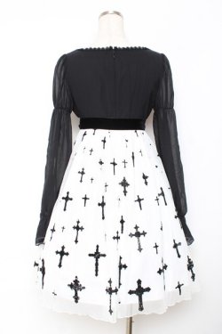 画像3: Moi-meme-Moitie / 十字架プリントワンピース 2 ブラックy×ホワイト Y-25-11-26-079-MO-OP-SZ-ZY