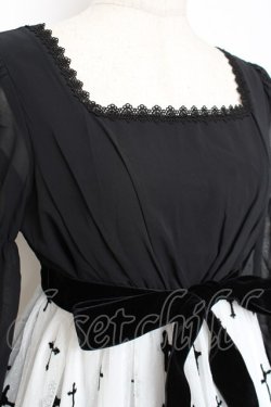 画像5: Moi-meme-Moitie / 十字架プリントワンピース 2 ブラックy×ホワイト Y-25-11-26-079-MO-OP-SZ-ZY