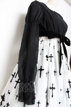 画像6: Moi-meme-Moitie / 十字架プリントワンピース 2 ブラックy×ホワイト Y-25-11-26-079-MO-OP-SZ-ZY