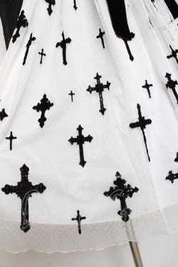 画像7: Moi-meme-Moitie / 十字架プリントワンピース 2 ブラックy×ホワイト Y-25-11-26-079-MO-OP-SZ-ZY