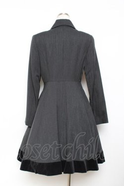 画像3: Moi-meme-Moitie / 十字架フレームプリントコート 2 ブラック Y-25-11-26-080-MO-CO-SZ-ZY