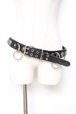 画像1: SEX POT ReVeNGe / リング付きベルト  黒 Y-25-11-26-012-SP-ZA-SZ-ZY
