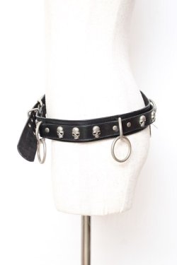 画像2: SEX POT ReVeNGe / リング付きベルト  黒 Y-25-11-26-012-SP-ZA-SZ-ZY