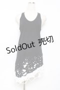 CIVARIZE / "Bane"Damage tank top 44 黒×白 Y-25-11-26-084-GO-TS-SZ-ZY