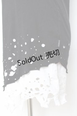 画像3: CIVARIZE / "Bane"Damage tank top 44 黒×白 Y-25-11-26-084-GO-TS-SZ-ZY