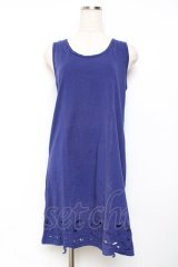 ALGONQUINS / 裾ダメージタンクトップ F 紺 Y-25-11-26-086-AL-TO-SZ-ZY