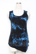 ALGONQUINS / タイダイ柄タンクトップ 1 青×黒 Y-25-11-26-089-AL-TO-SZ-ZY