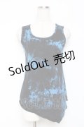 ALGONQUINS / タイダイ柄タンクトップ 1 青×黒 Y-25-11-26-089-AL-TO-SZ-ZY