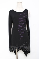 ALGONQUINS / 蝙蝠&ロゴカットソー 1 黒 Y-25-11-26-090-AL-TO-SZ-ZI