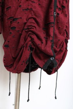 画像3: PEACE NOW / ダメージカーディガン  ワイン Y-25-11-26-094-PU-TO-SZ-ZY