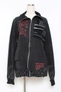 h.ANARCHY / 英字プリントパーカー  黒 Y-25-11-26-096-HN-TO-SZ-ZY
