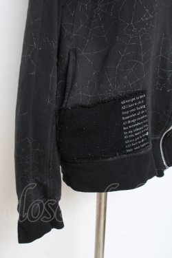 画像4: h.ANARCHY / 英字プリントパーカー  黒 Y-25-11-26-096-HN-TO-SZ-ZY