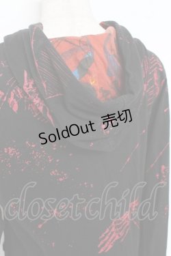 画像3: h.ANARCHY / ベルト付きプリントパーカー  黒 Y-25-11-26-097-HN-TO-SZ-ZY