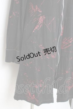 画像5: h.ANARCHY / ベルト付きプリントパーカー  黒 Y-25-11-26-097-HN-TO-SZ-ZY