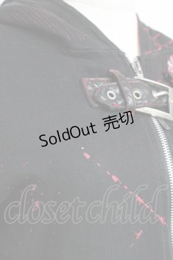 画像6: h.ANARCHY / ベルト付きプリントパーカー  黒 Y-25-11-26-097-HN-TO-SZ-ZY